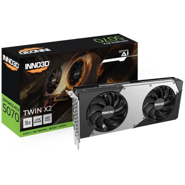 Carte Graphique INNO3D GeForce RTX 5070 Twin X2 OC 