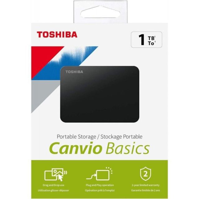 Disque Dur Externe Toshiba - 1To (USB 2.0/3.0)