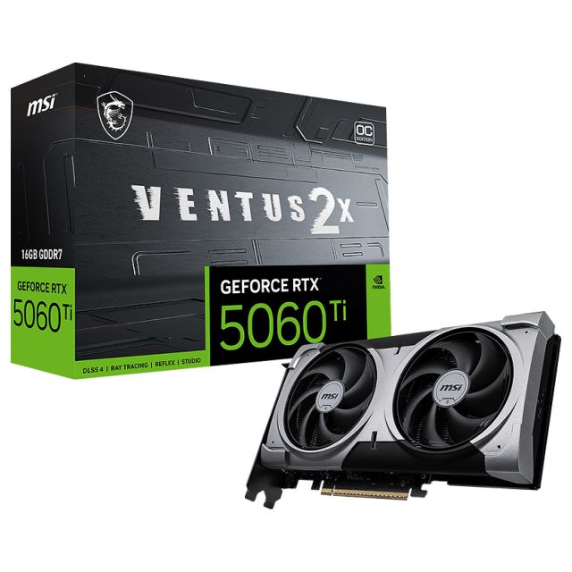 Carte Graphique MSI RTX 5060Ti 16G VENTUS 2X OC PLUS