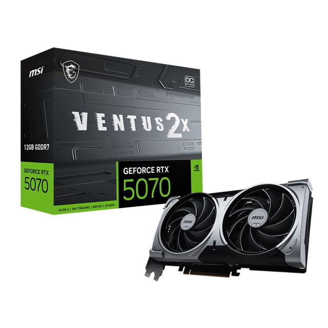 Carte Graphique MSI RTX 5070 12G VENTUS 2X OC