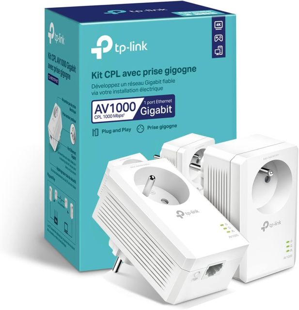 Pack CPL TP-Link AV1000 - 1000Mbits 