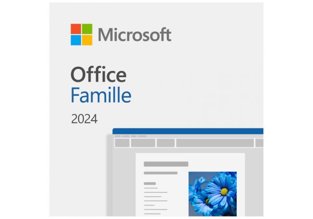 Pack Microsoft Office Famille - 2024 - 1 Poste - PC/MAC - En téléchargement