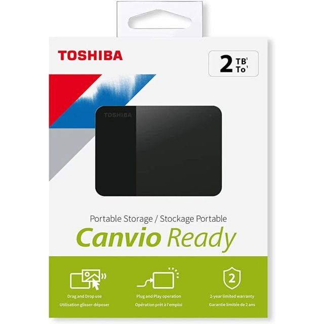 Disque Dur Externe Toshiba - 2To (USB 2.0/3.0)