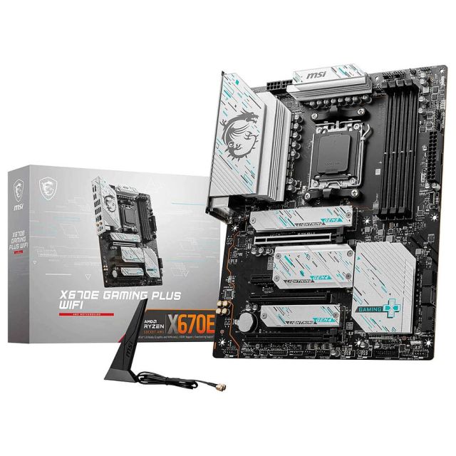 Carte Mère MSI X670E Gaming Plus Wifi - ATX Socket AM5