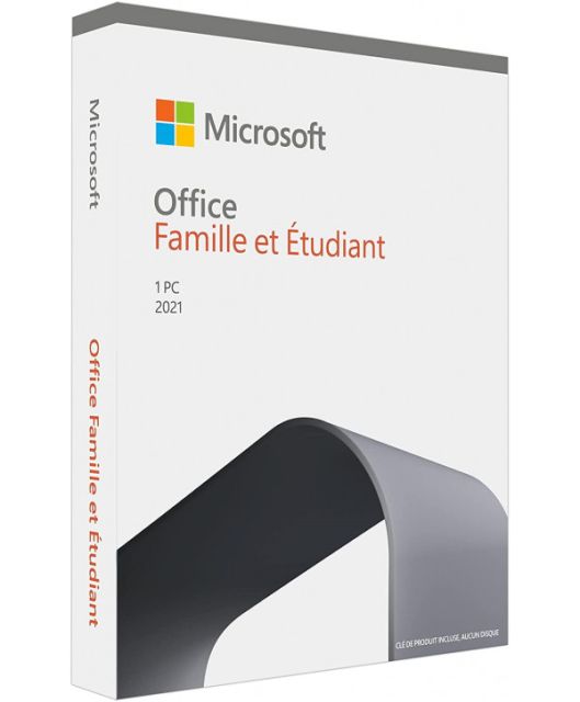 Pack Microsoft Office Famille - 2021 - 1 Poste 