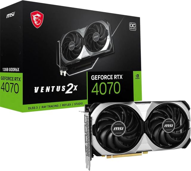 Carte Graphique MSI RTX 4070 VENTUS 2X E1 12G OC