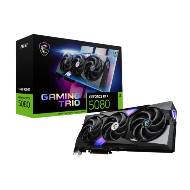 Carte Graphique MSI RTX 5080 GAMING TRIO OC 16G