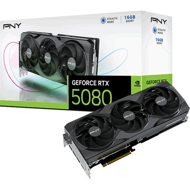 Carte Graphique PNY RTX 5080 Triple Fan OC 16G